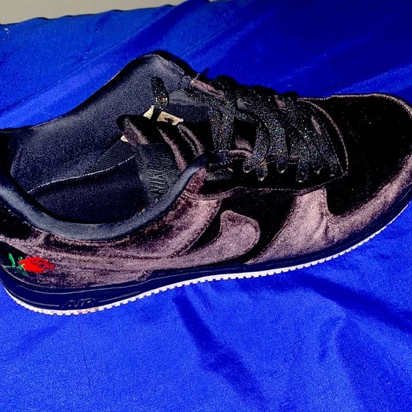 Nike Footwear Air Force Rose Velour Crushed Velvet Pink Velvet Air